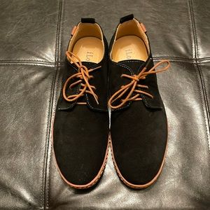 Black Suede Oxford